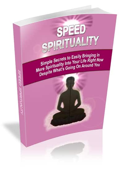 Speed Spirituality digital PLR report for instant download and resell rights