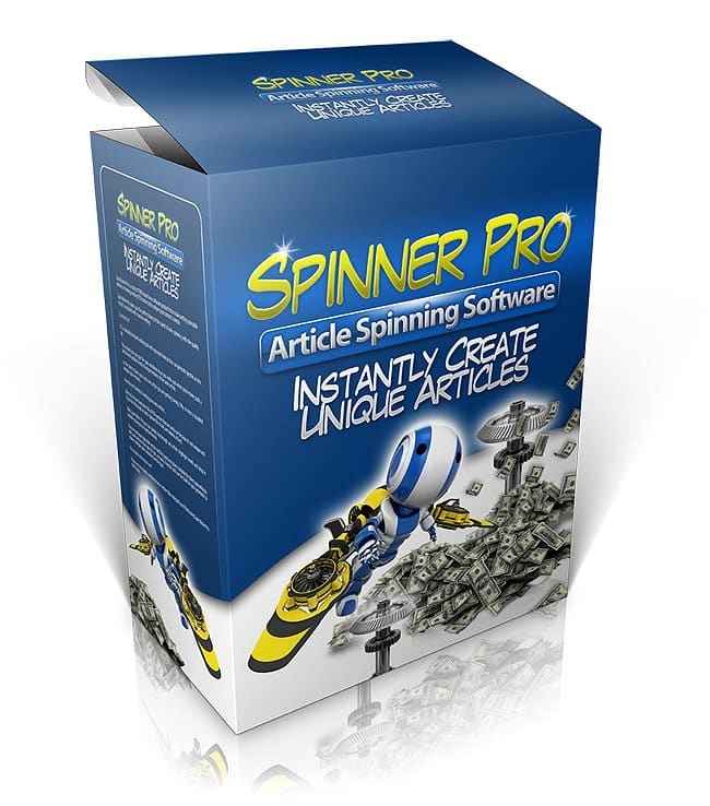 Spinner Pro Software Suite — digital download with PLR/MRR resell rights for article spinning and content creation