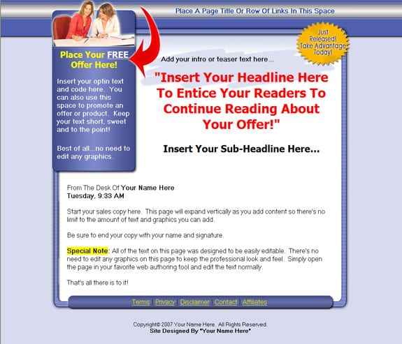Squeeze Page Profit System digital PLR MRR guide for high-converting landing pages