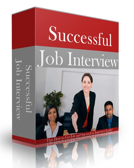 Job interview success eBook with PLR rights - digital download guide to get hired easily