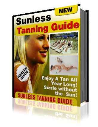 Sunless Tanning Guide digital download with PLR MRR resell rights for safe, instant tanning solutions