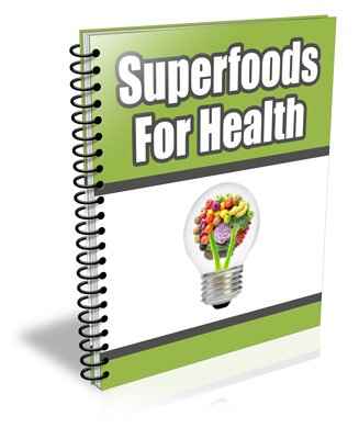 Superfoods PLR content pack digital download for resell rights, health niche articles and recipes