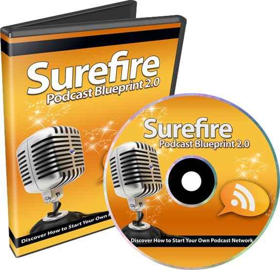 Surefire Podcast Blueprint 2.0 digital download with PLR resell rights for podcast marketing training