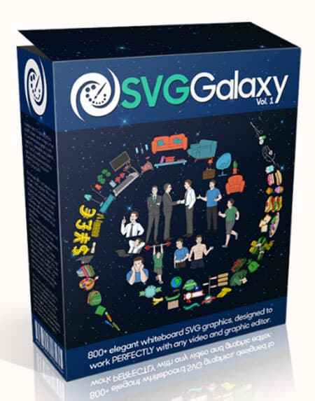 Whiteboard SVG collection with 800+ elements for video creation, full PLR/MRR rights included