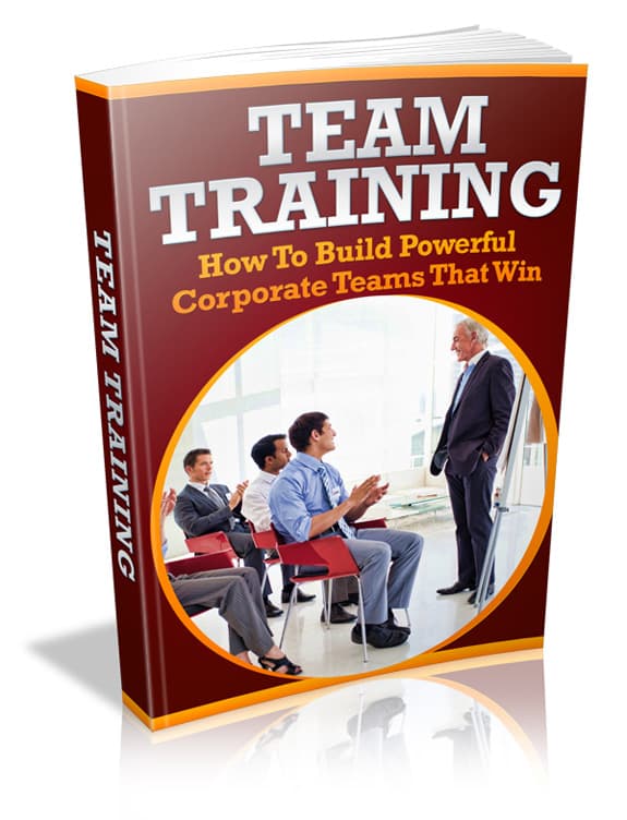 Team Training digital guide with PLR resell rights for building workplace collaboration and synergy