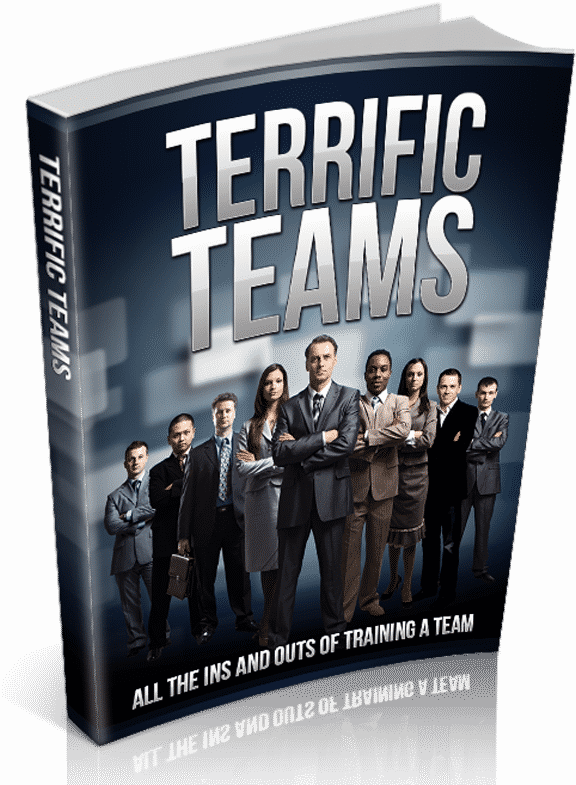 Terrific Teams digital guide with PLR resell rights for team building success