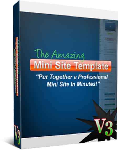 Professional mini-site template with PLR resell rights, easy-to-edit HTML layout for digital product sales pages