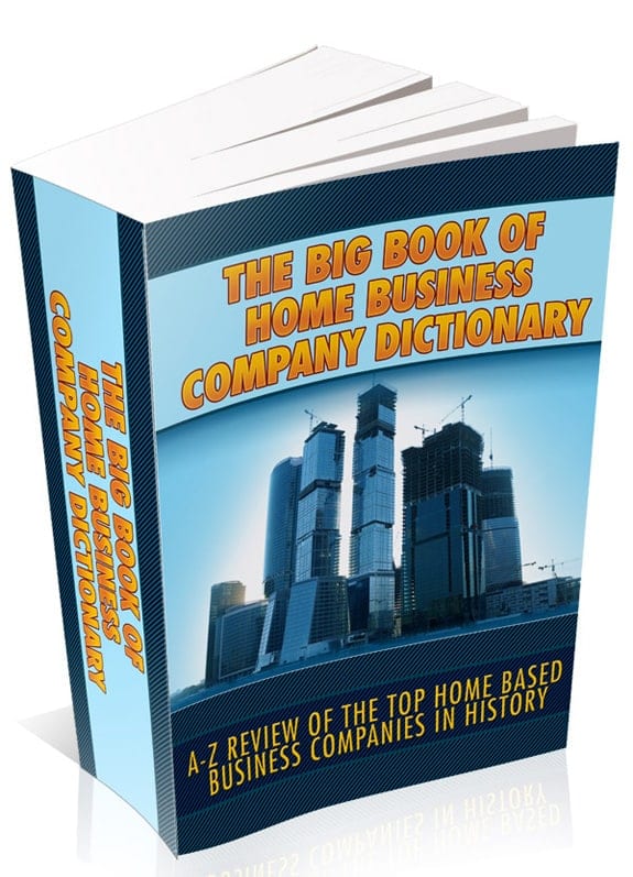 The Big Book Of Home Business Company Directory digital PLR MRR resell rights ebook