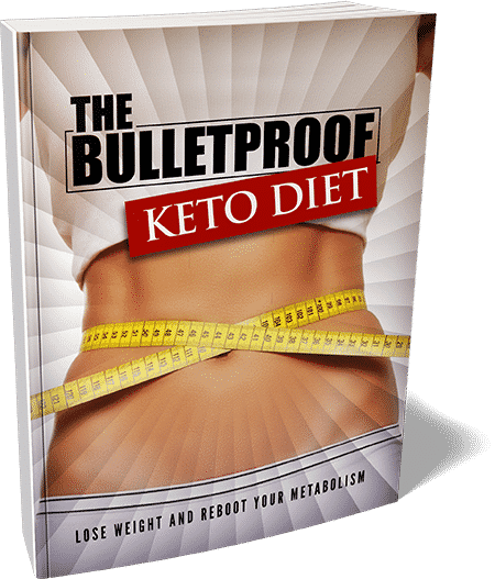 Digital keto ebook cover showing bulletproof ketosis outline for weight loss and metabolic reset