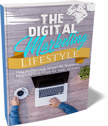 Digital Marketing Lifestyle course cover for PLR resell rights entrepreneurs balancing work life