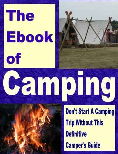The Ebook of Camping digital cover - instant download camping guide with PLR rights