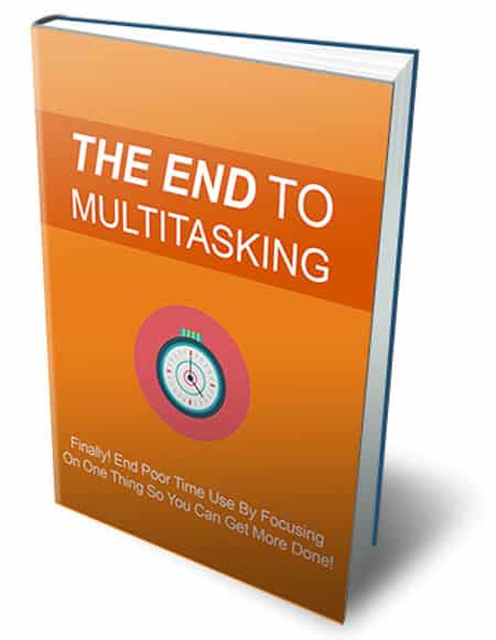 Productivity PLR guide to stop multitasking and focus on single tasks for better time management