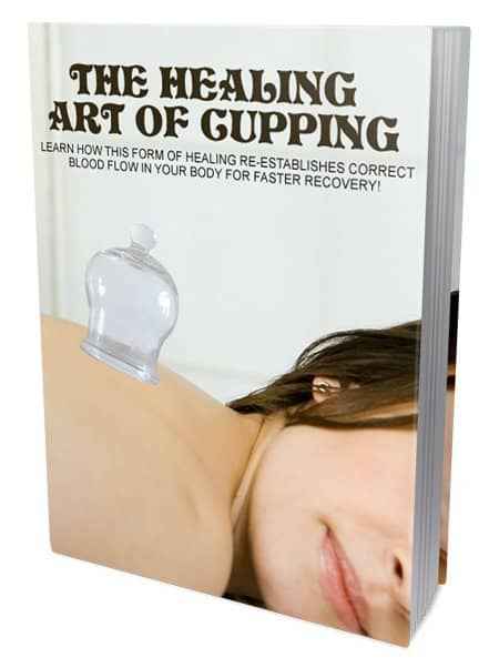 Healing Art Of Cupping therapy digital guide with resell rights for holistic wellness and blood flow recovery
