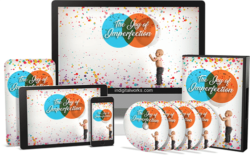 The Joy of Imperfection digital course cover image with PLR MRR resell rights