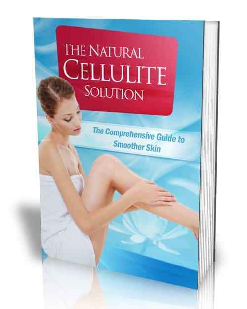 The Natural Cellulite Solution eBook and audiobook cover image showing smooth skin and herbs