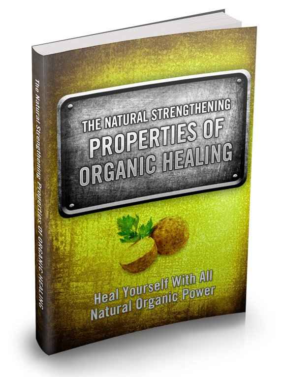 Organic healing PLR eBook cover with natural food and detox themes for resell rights