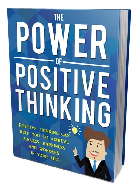 Positive thinking PLR package with ebook checklist cheat sheet mind map sales page and more for resell rights