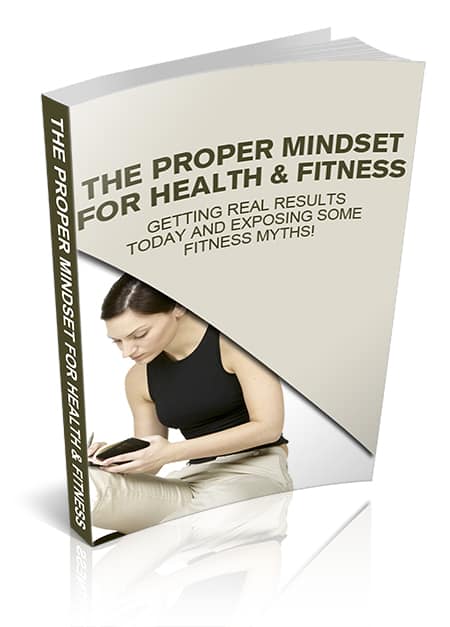 Proper Mindset for Health and Fitness digital eBook with PLR MRR resell rights for goal achievement