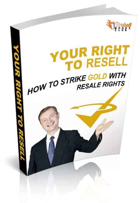 The Right to Resell - PLR MRR digital ebook for online income with resell rights