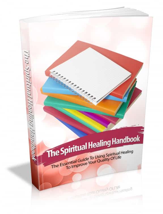 The Spiritual Healing Handbook cover showing peaceful serenity and spiritual healing concepts