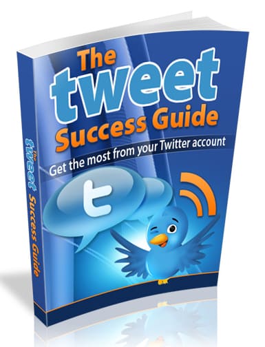 The Tweet Success Guide cover - Twitter marketing PLR ebook with resell rights