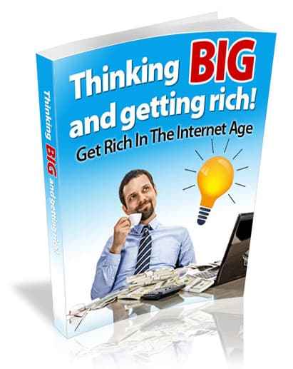 Thinking Big and Getting Rich - digital guide with PLR rights for wealth mindset and resell opportunities
