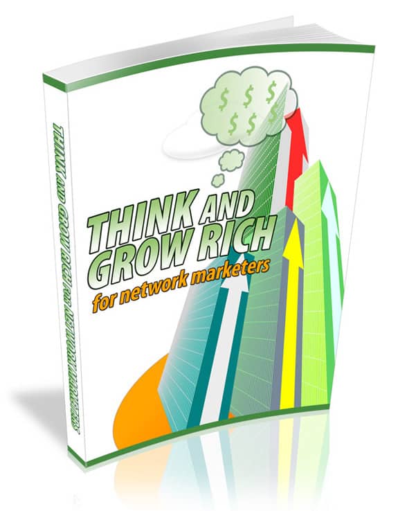 Think And Grow Rich For Network Marketers digital book PLR MRR mindset blueprint