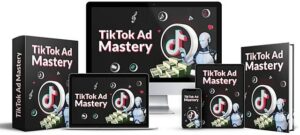 TikTok Ad Mastery PLR eBook showing digital marketing strategies for viral growth and resell rights