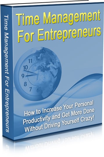 Time management secrets for entrepreneurs with PLR MRR digital download guide