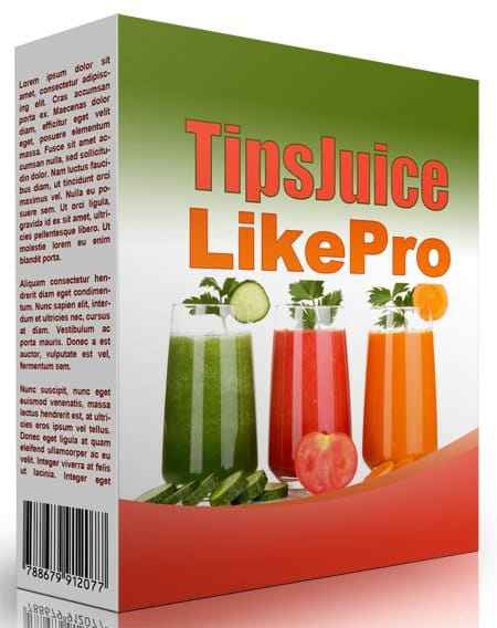 Juicing tips digital PLR guide with resell rights for health and profit