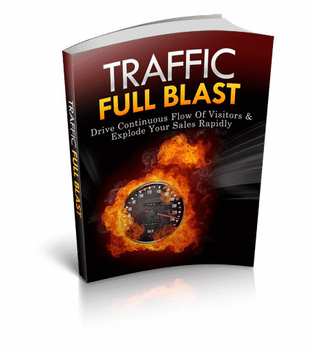 Traffic Full Blast digital product with PLR MRR resell rights for driving massive website traffic