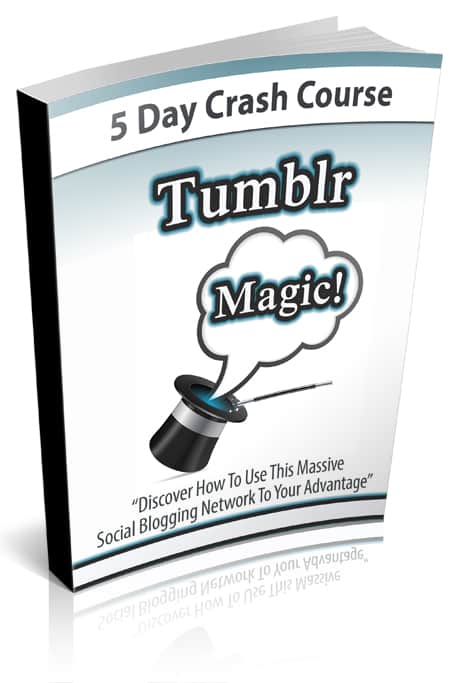 Tumblr Magic Course cover image – 5-day crash course with PLR MRR resell rights for beginners