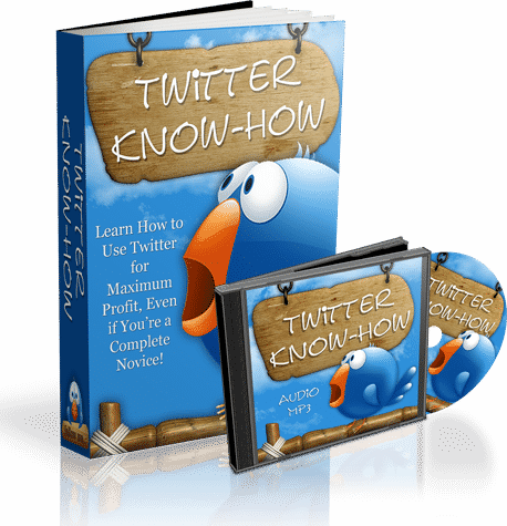 Twitter Know-How digital guide with PLR MRR resell rights and audio MP3 included