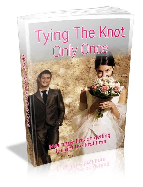 Tying The Knot Only Once marriage guide digital download with PLR MRR resell rights