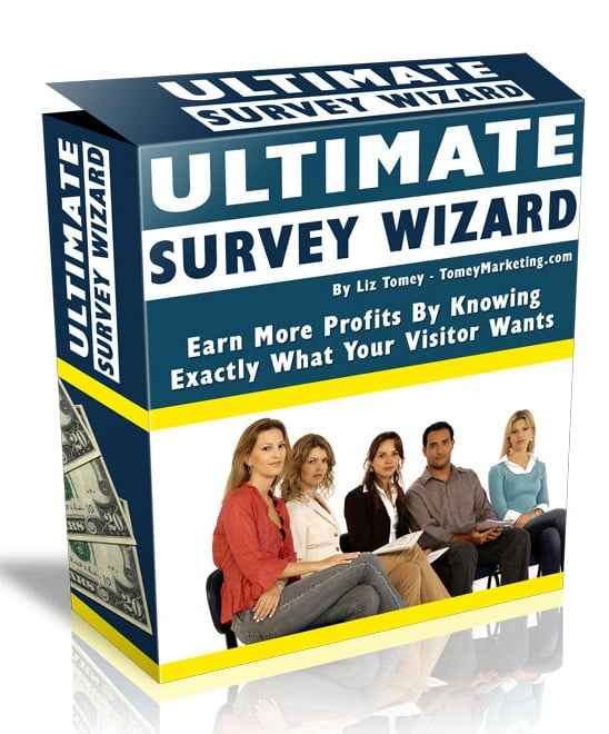 Ultimate Survey Wizard digital download with PLR MRR resell rights for marketing psychic forecasts