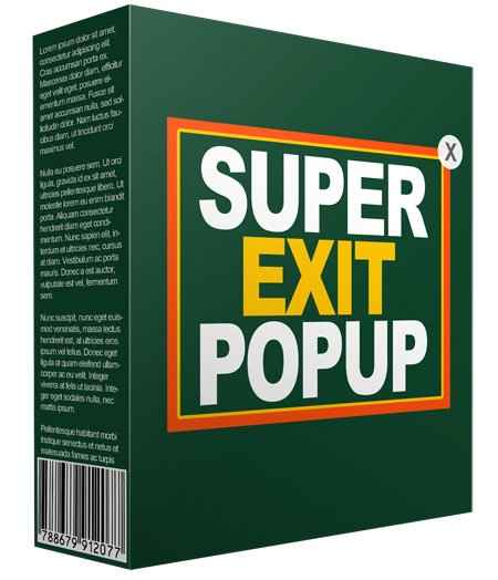 Unique exit popup plugin with PLR MRR resell rights for digital download marketers