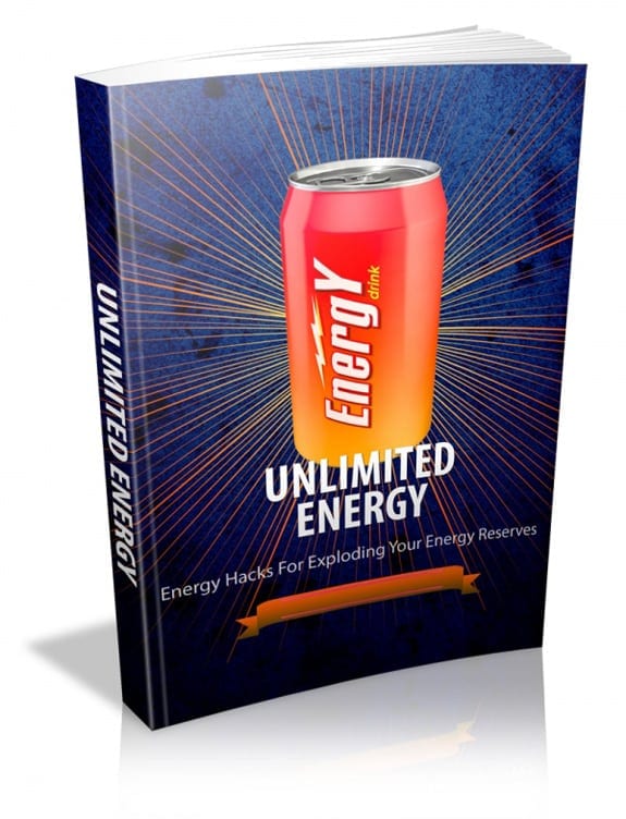 Unlimited Energy digital book cover with success and productivity themes