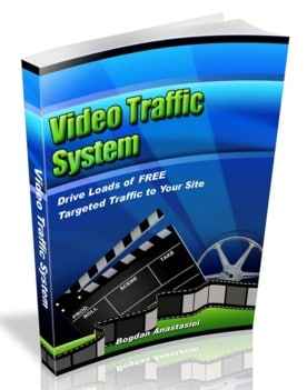 Video Traffic System digital report thumbnail showing video marketing strategies with PLR/MRR resell rights