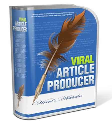 Viral Article Producer digital software with PLR MRR resell rights for creating viral mini-sites