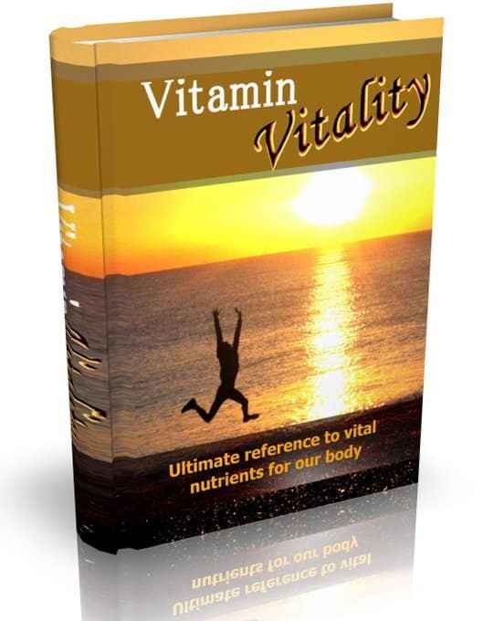 Vitamin Vitality digital guide with PLR resell rights for health and nutrition success