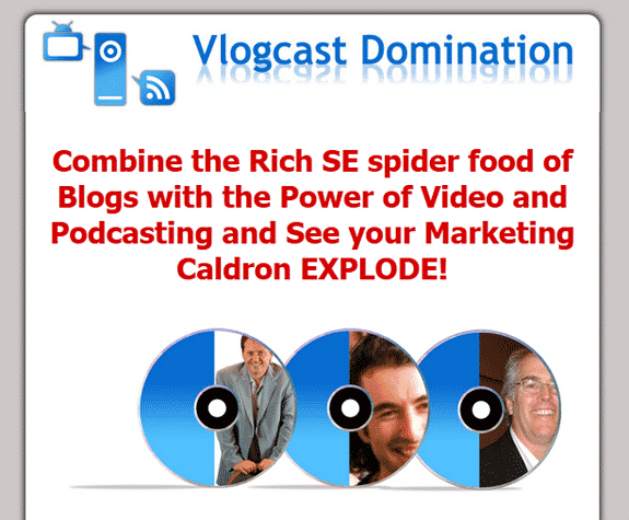Vlogcast Domination PLR MRR audio interviews blog video podcasting marketing course digital download