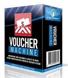 Voucher Machine coupon creator software dashboard with discount code generator interface