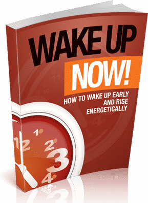 Wake Up Now digital PLR guide to beat fatigue and wake up energized with resell rights