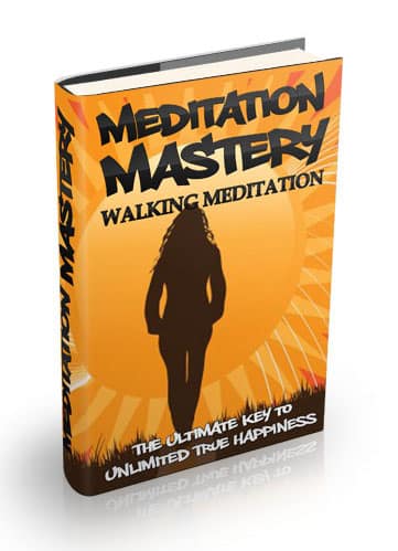Walking Meditation guide for happiness digital download with PLR MRR resell rights