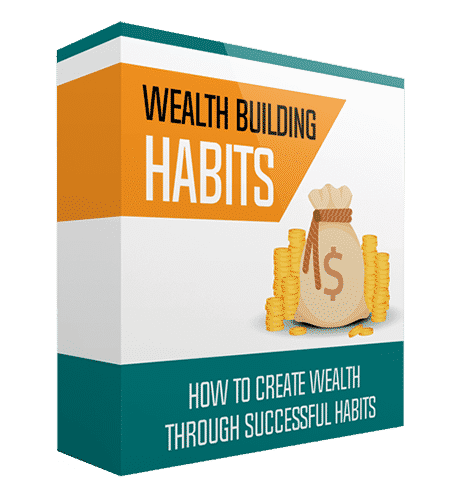 Wealth Habits Gold PLR cover - digital book for building wealth habits with resell rights