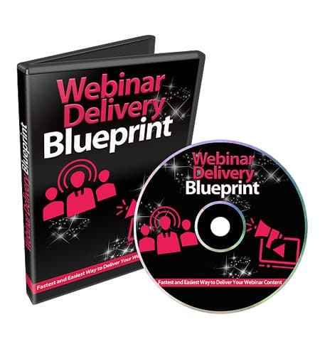 Webinar Delivery Blueprint digital course with PLR MRR resell rights for high conversions