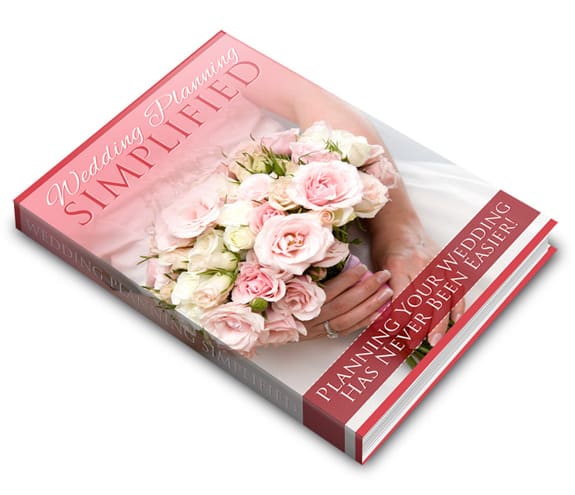 Beautiful wedding planning guide with budget-saving tips and PLR/MRR resell rights for savvy brides
