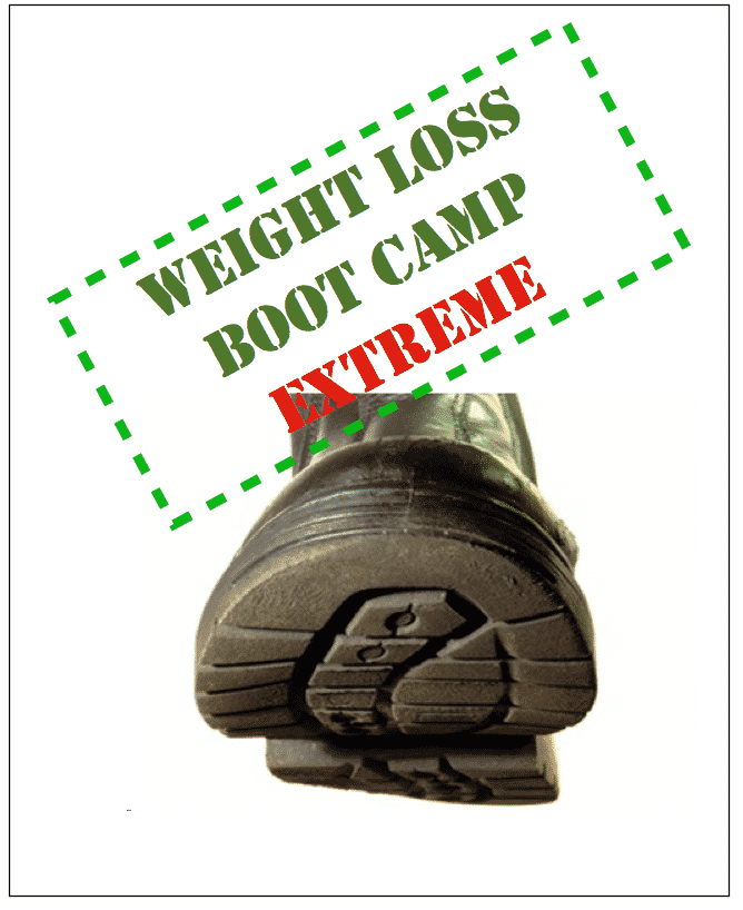 Extreme Weight Loss Boot Camp digital eBook with PLR MRR resell rights for diet and fitness niche