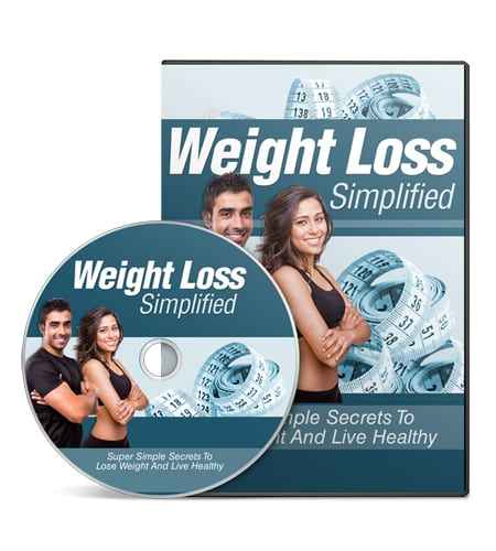 Weight Loss Simplified digital guide with PLR MRR resell rights for resellers and affiliate marketers