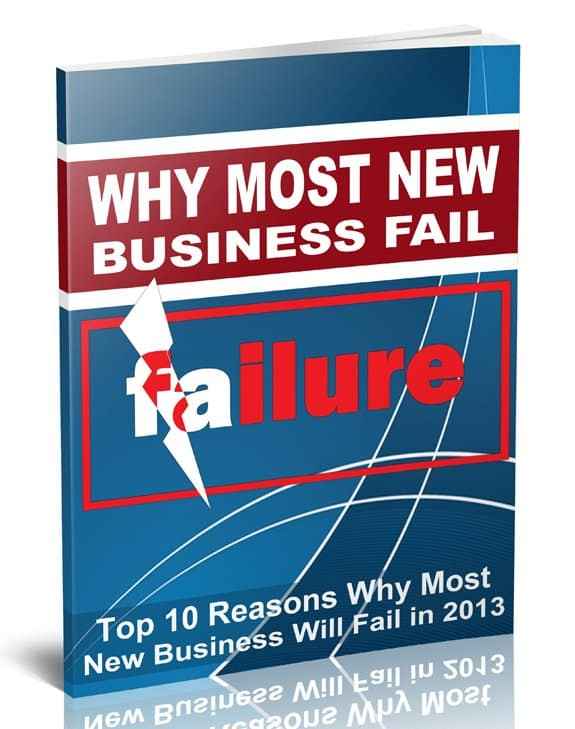 Why Most New Business Fail – PLR digital report covering top reasons for startup failure